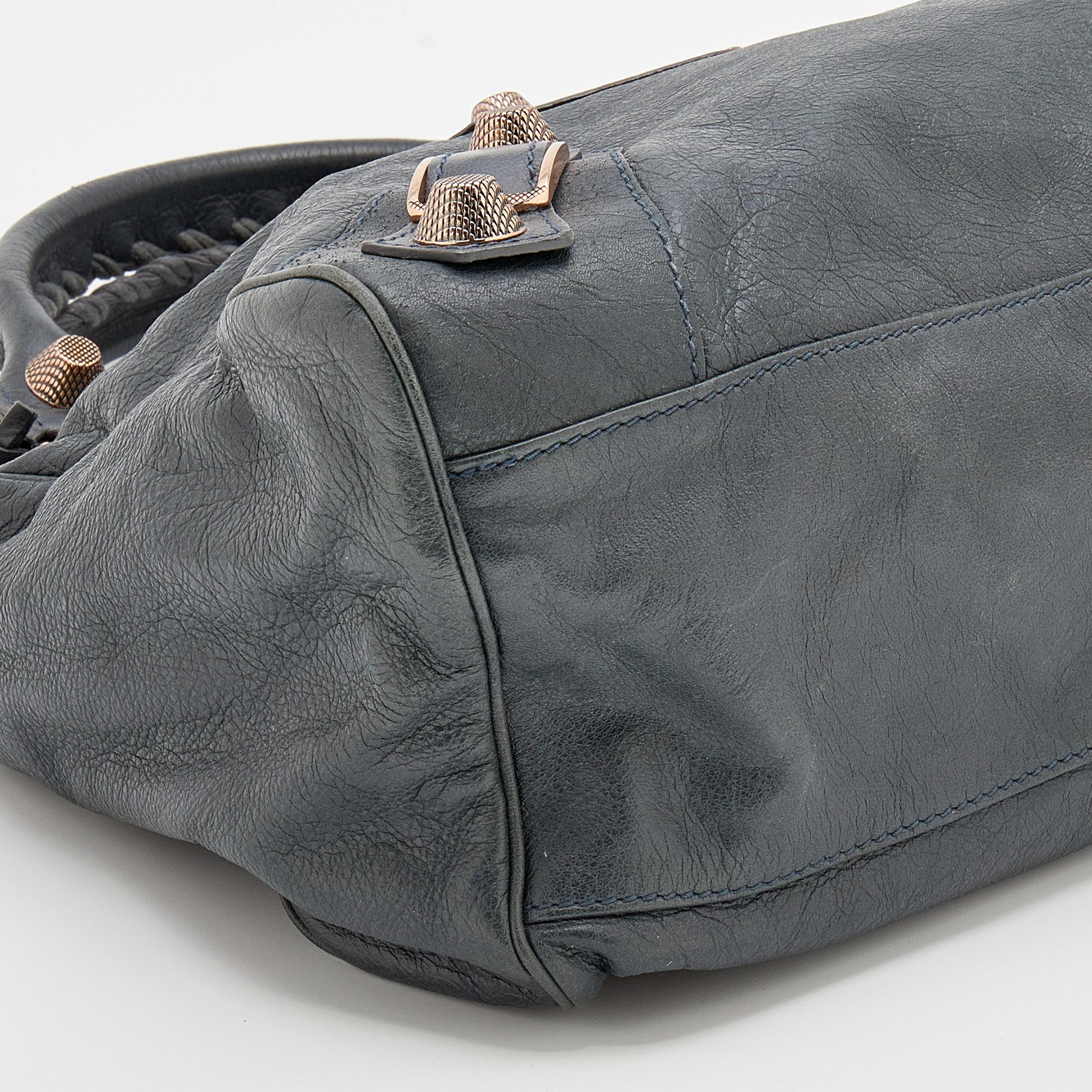 Women's Balenciaga Anthracite Grey Leather Giant 21 Hardware RGH Velo Tote