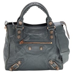 Balenciaga Anthracite Grey Leather Giant 21 Hardware RGH Velo Tote