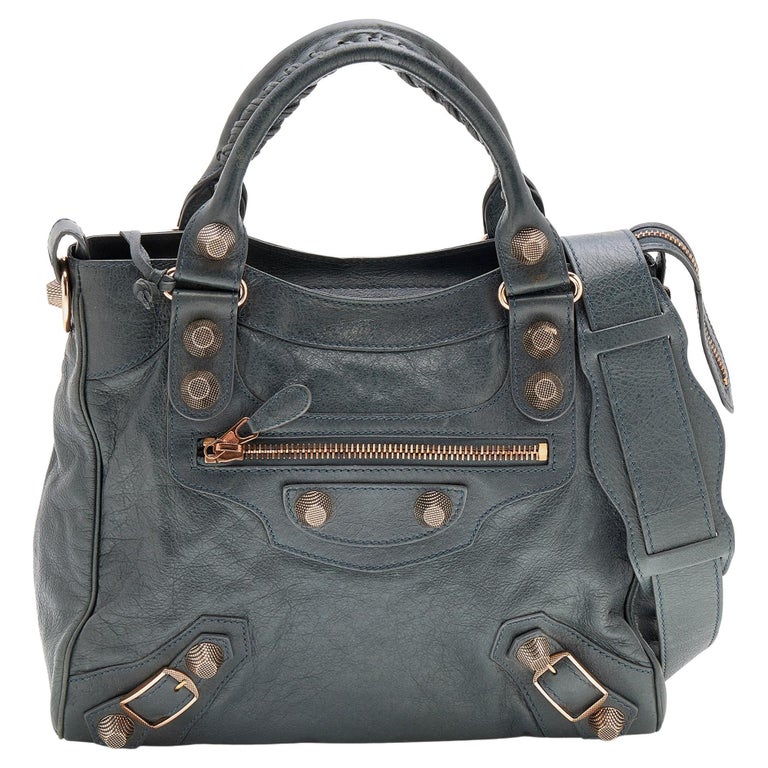 Balenciaga Anthracite Grey Leather Giant 21 Hardware RGH Velo Tote For Sale  at 1stDibs