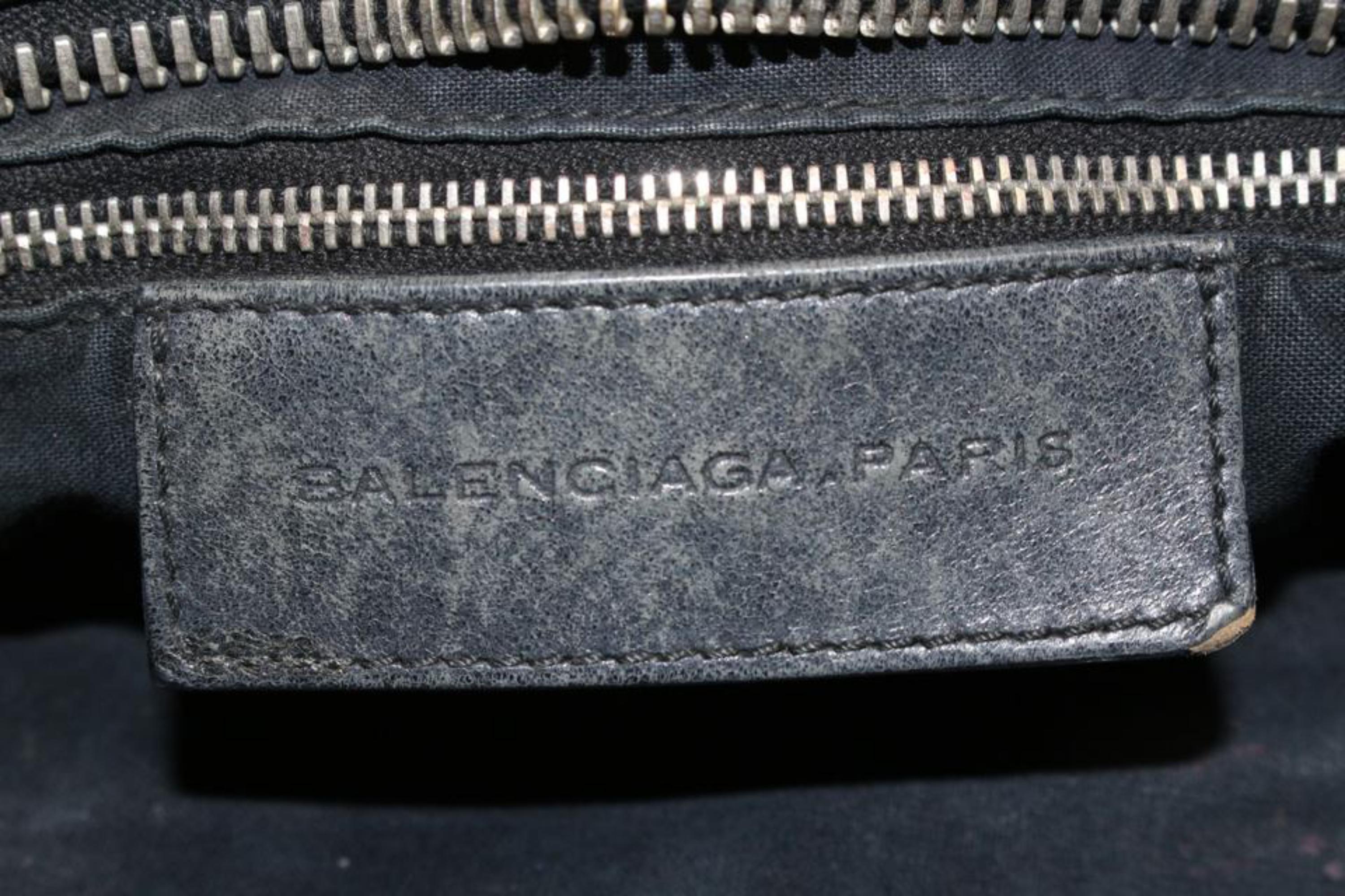 Balenciaga Anthracite Lambskin Leather Giant 21 Silver City Bag 99ba52s 4