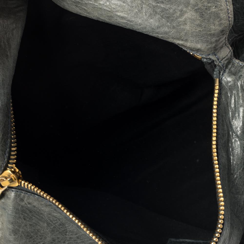 Balenciaga Anthracite Leather GGH Brief Bag 3