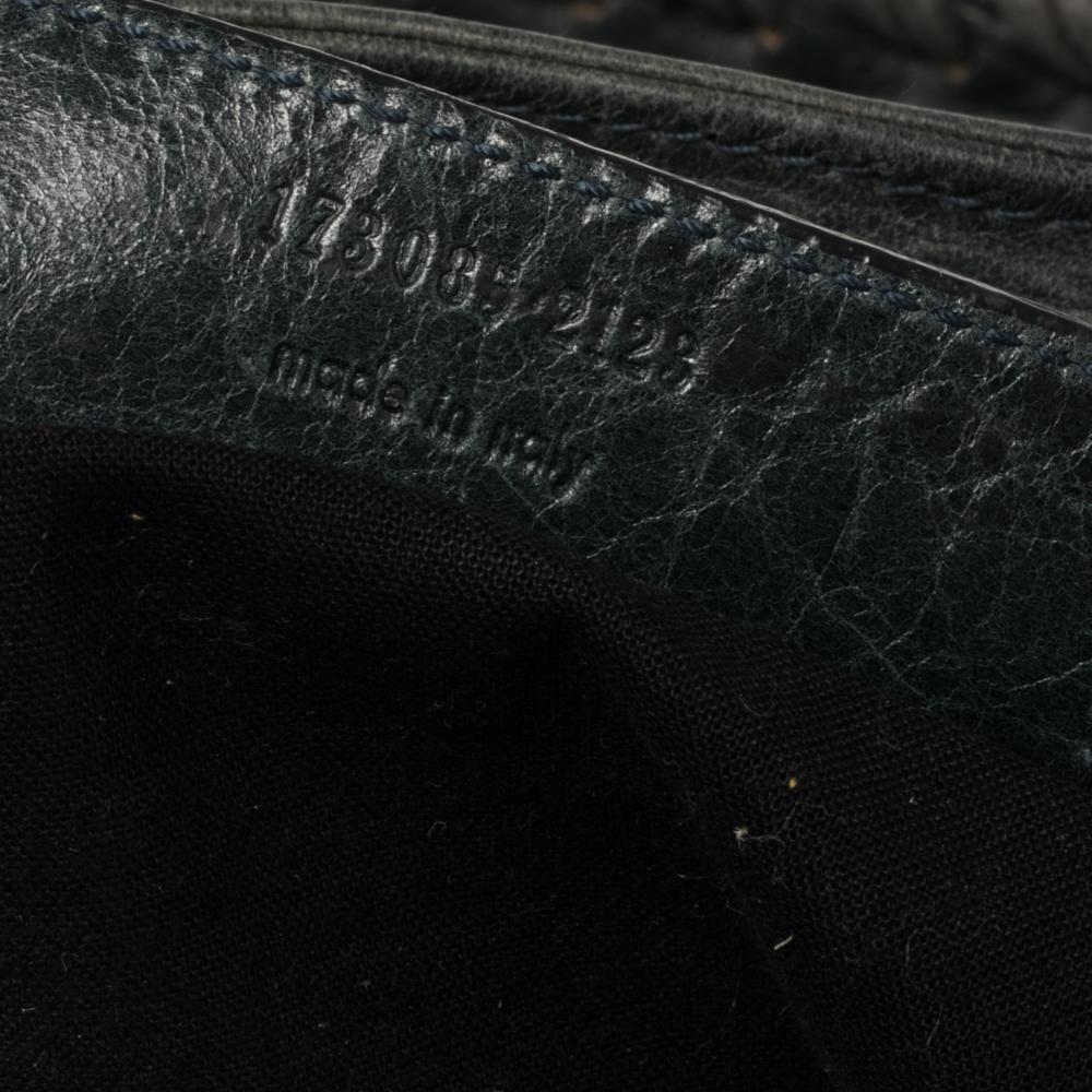 Balenciaga Anthracite Leather GGH Brief Bag In Good Condition In Dubai, Al Qouz 2
