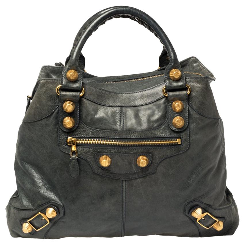 Balenciaga Anthracite Leather Brief Bag at 1stDibs | balenciaga anthracite vs black, balenciaga anthracite bag, balenciaga brief bag