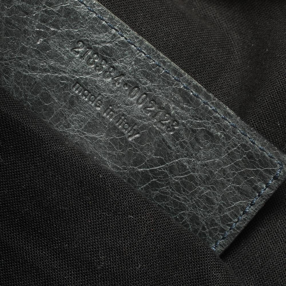 Balenciaga Anthracite Leather Giant Covered Folder Bag 2