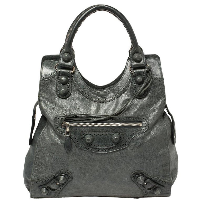 Balenciaga Anthracite Leather Giant Folder Bag at | balenciaga anthracite balenciaga folder, giant folder