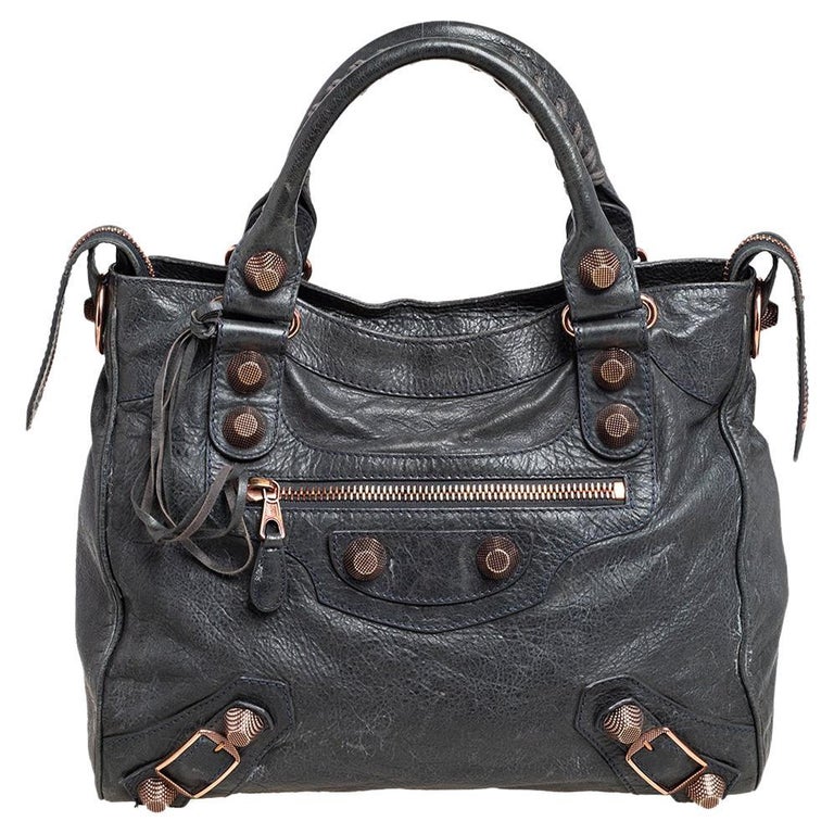Balenciaga Anthracite Leather RGH Velo Tote at 1stDibs