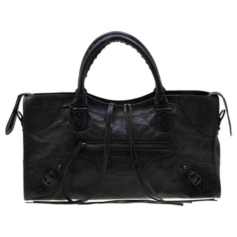 Balenciaga Anthracite Leather RH Part Time Tote For Sale at 1stDibs
