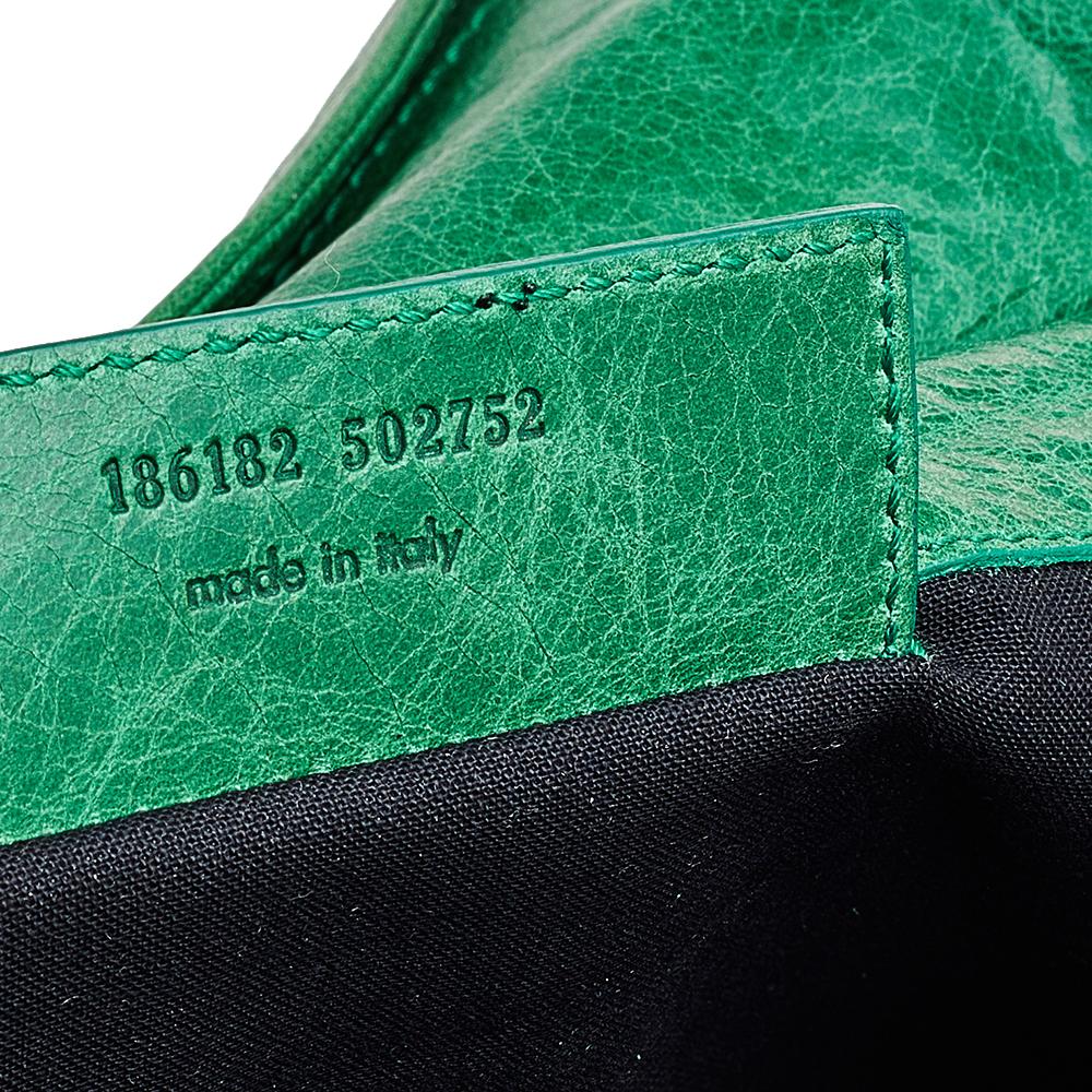 Women's Balenciaga Apple Green Leather Giant 21 Envelope Clutch