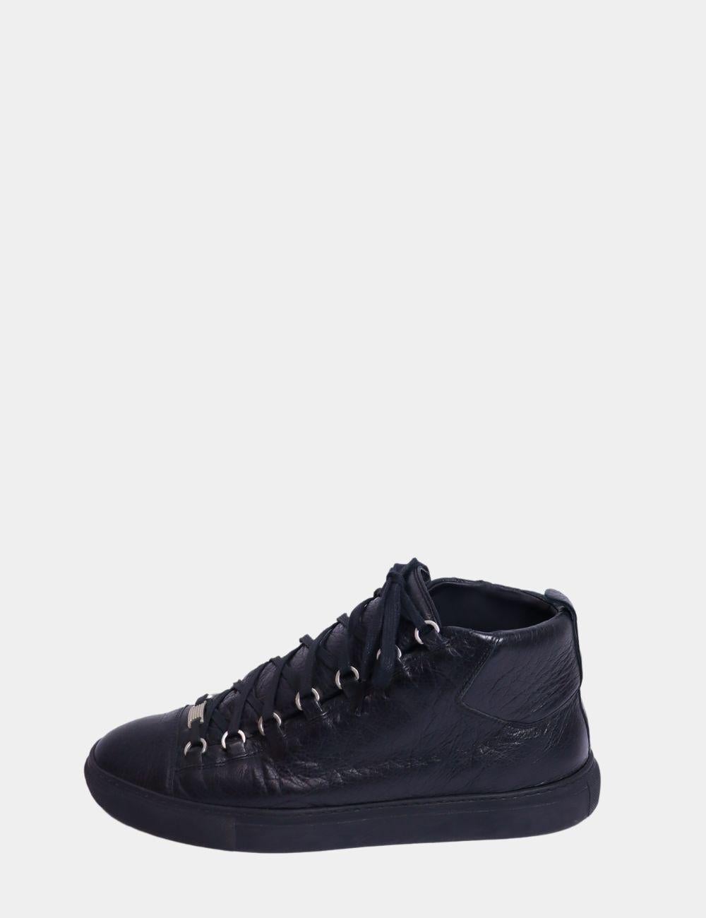 Black Balenciaga Arena high Top Sneakers EU 45