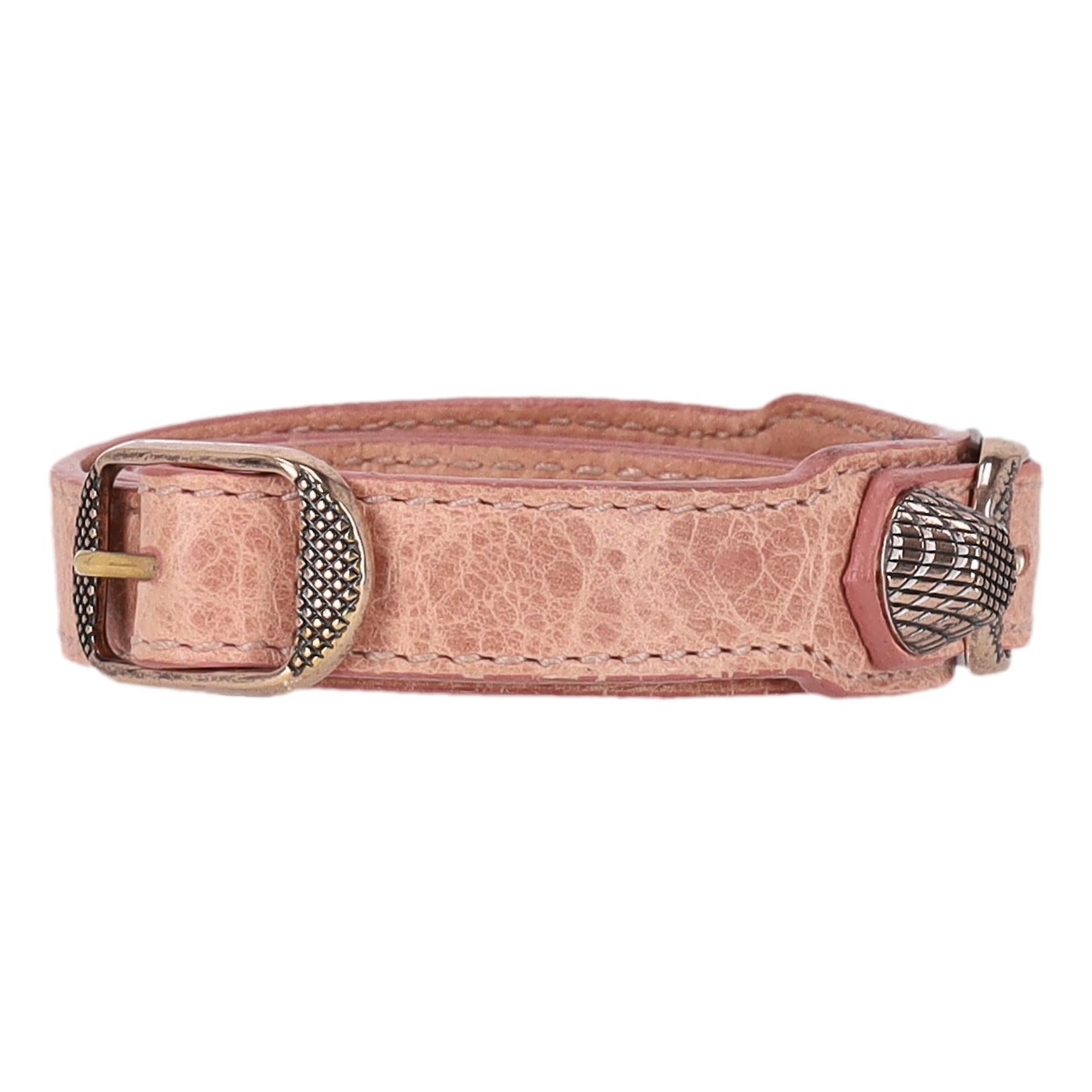 Pulsera de cuero con tachuelas Balenciaga 