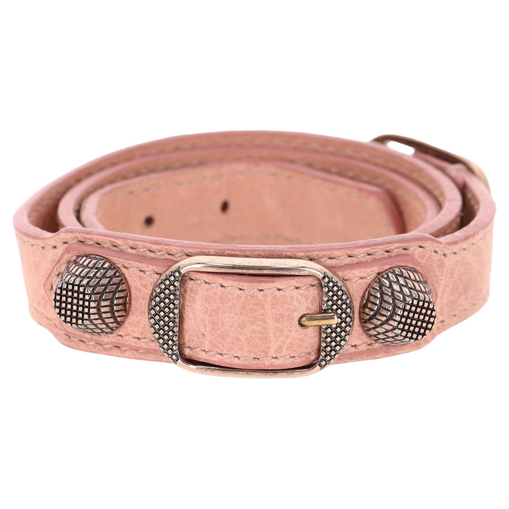 Pulsera de cuero con tachuelas Balenciaga "Arena en venta