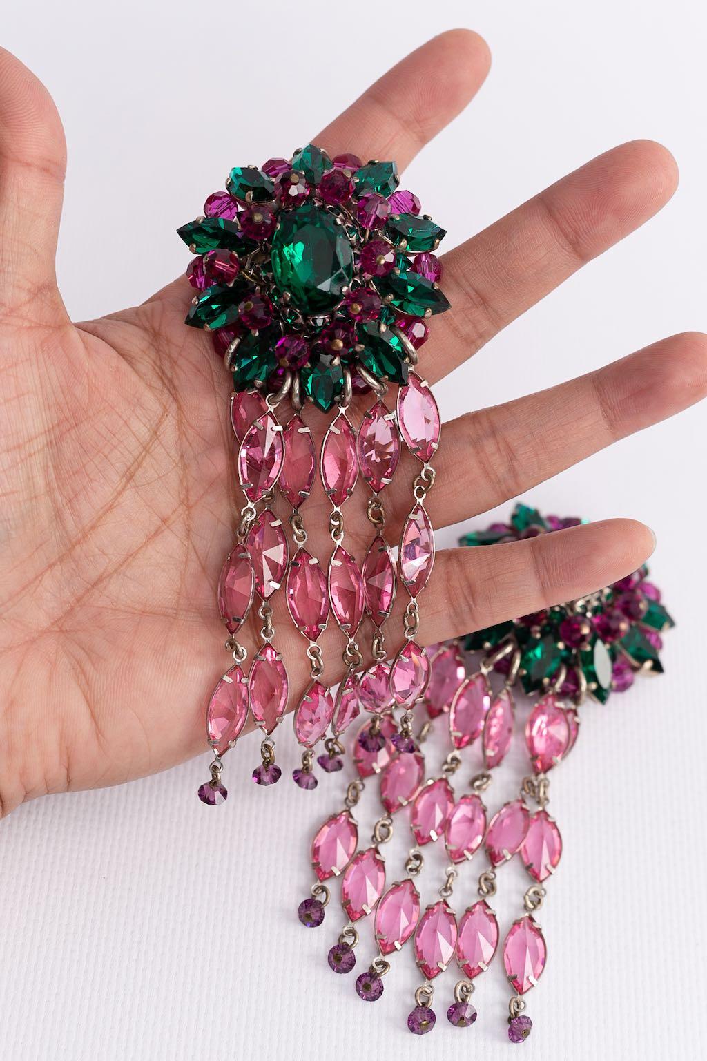 Balenciaga (Attributed to) earrings In Excellent Condition For Sale In SAINT-OUEN-SUR-SEINE, FR