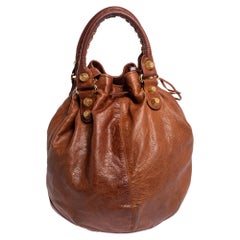 Balenciaga Automne Leather GGH Pompon Hobo