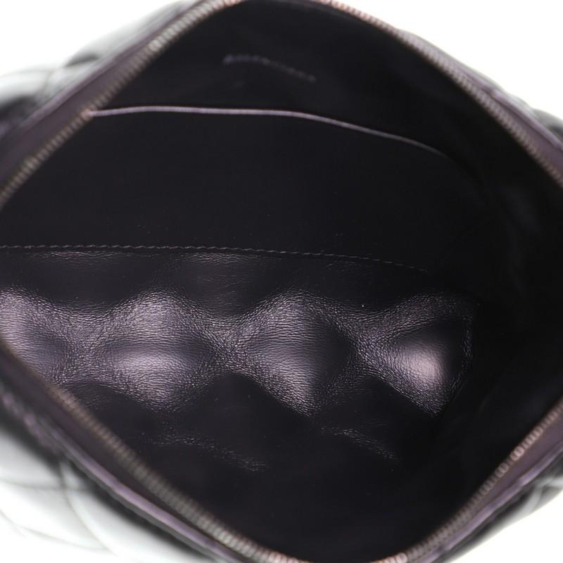 Black Balenciaga B. Camera Bag Quilted Leather