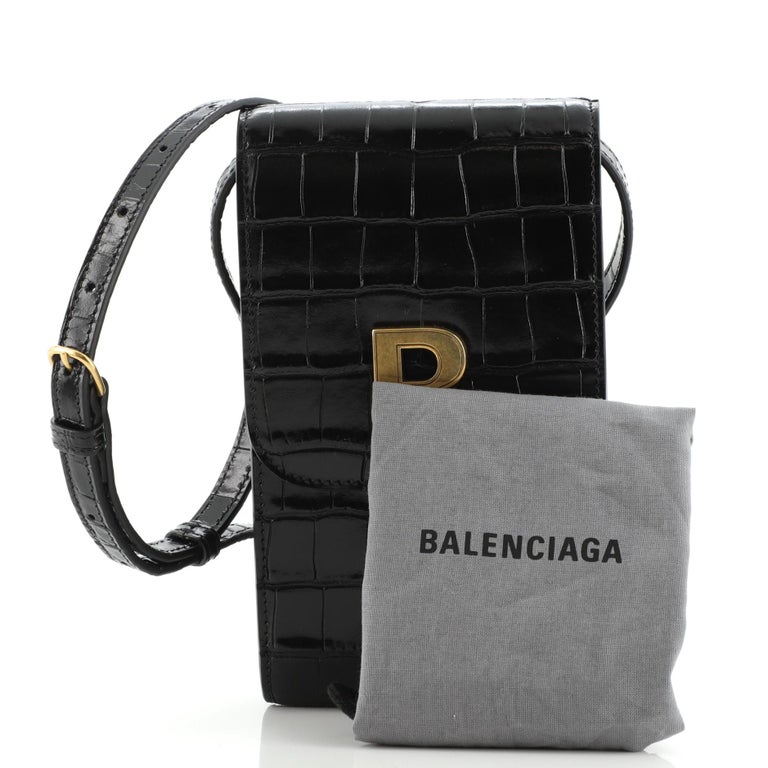 Balenciaga B. Dot Wallet on Strap Leather at 1stDibs