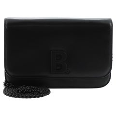 Balenciaga B Dot Wallet on Chain Leather