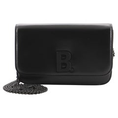 Balenciaga B Dot Wallet on Chain Leather