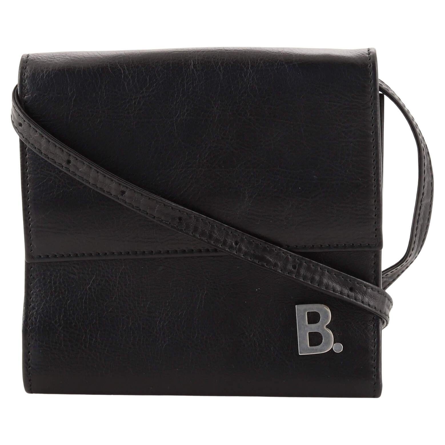 Balenciaga B. Dot Wallet on Strap Leather at 1stDibs | bags with b logo, balenciaga  crossbody bag with logo strap, balenciaga crossbody strap