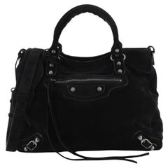Balenciaga Baby Daim Velo Classic Studs Bag Suede