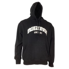 Balenciaga Back Flip Logo Hoodie in Black Cotton