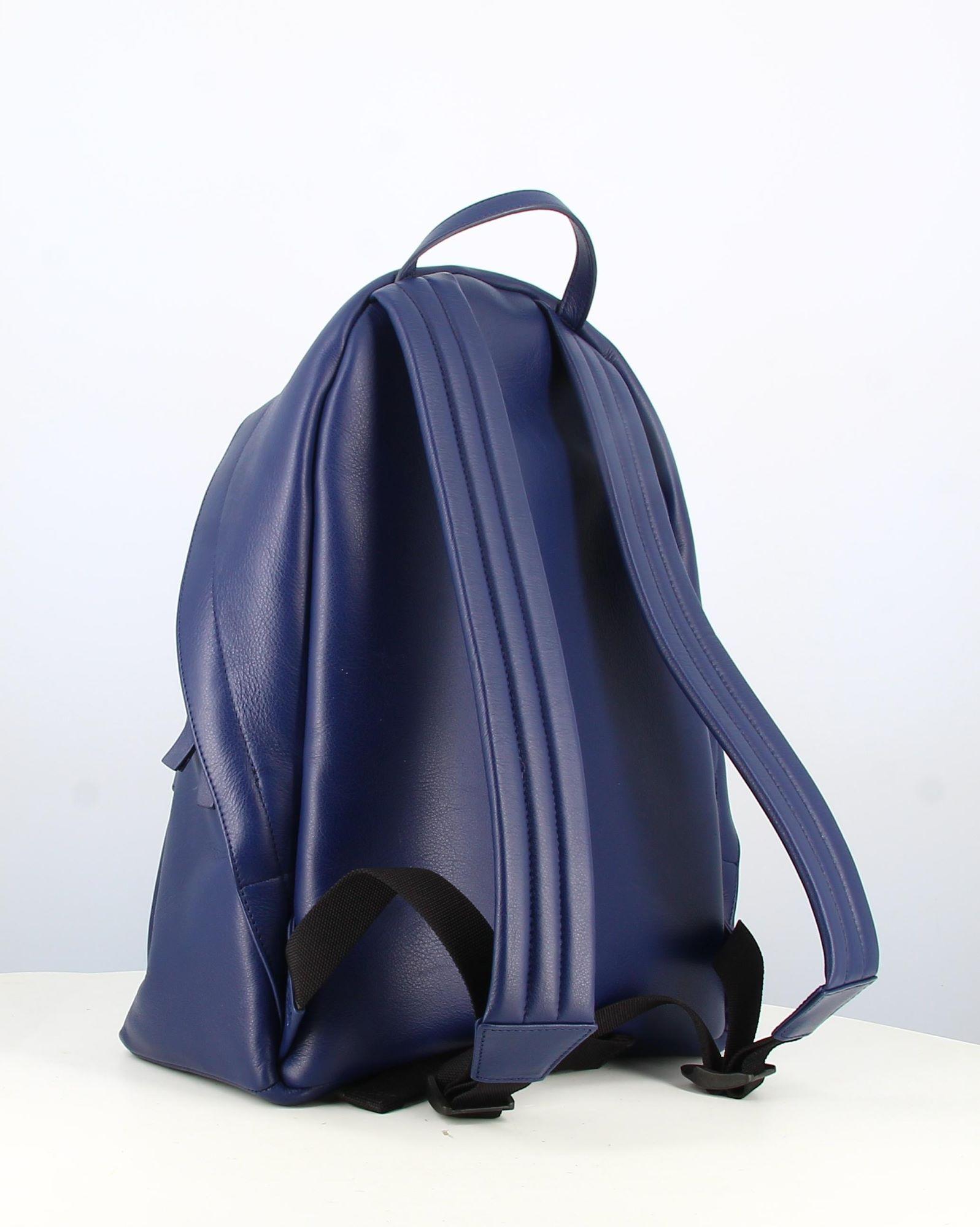 Balenciaga Backpack Blue Leather  In Good Condition In PARIS, FR
