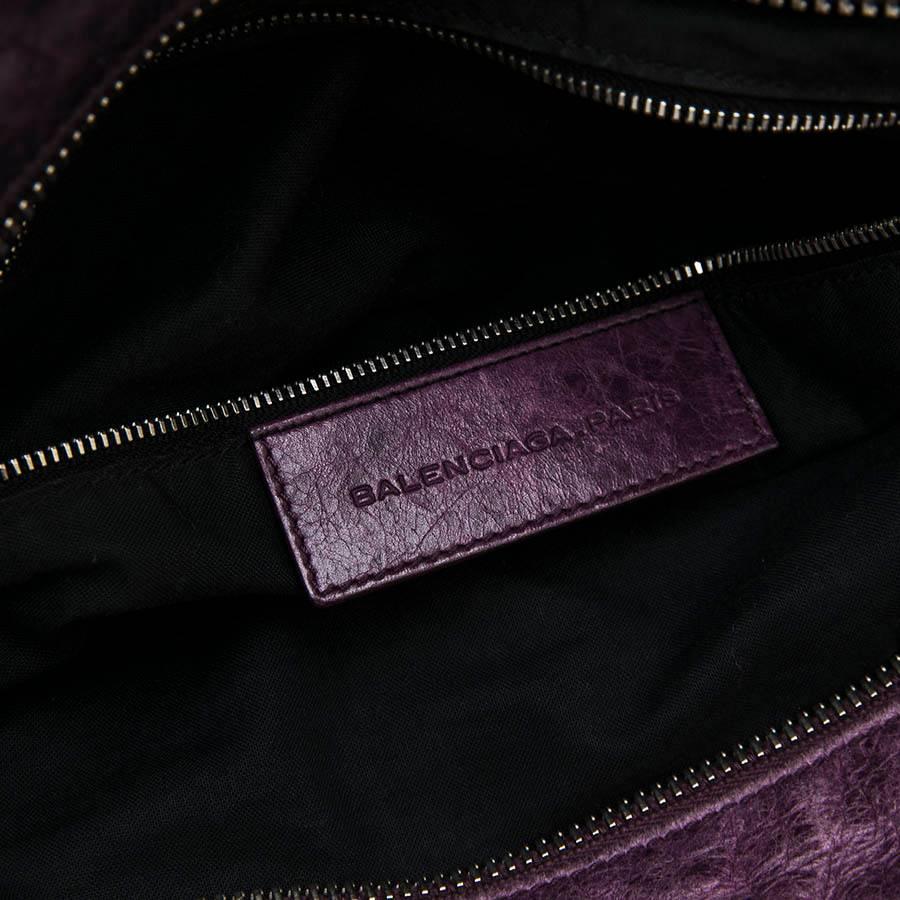 Balenciaga Bag in Purple Aged Leather 6