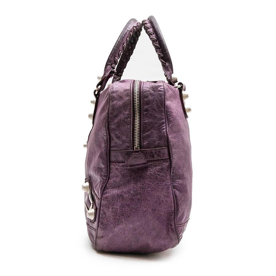 balenciaga purple bag