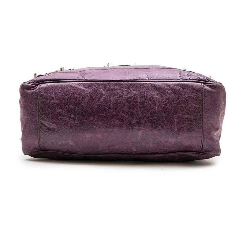 Balenciaga Bag in Purple Aged Leather For Sale at 1stDibs | purple ...