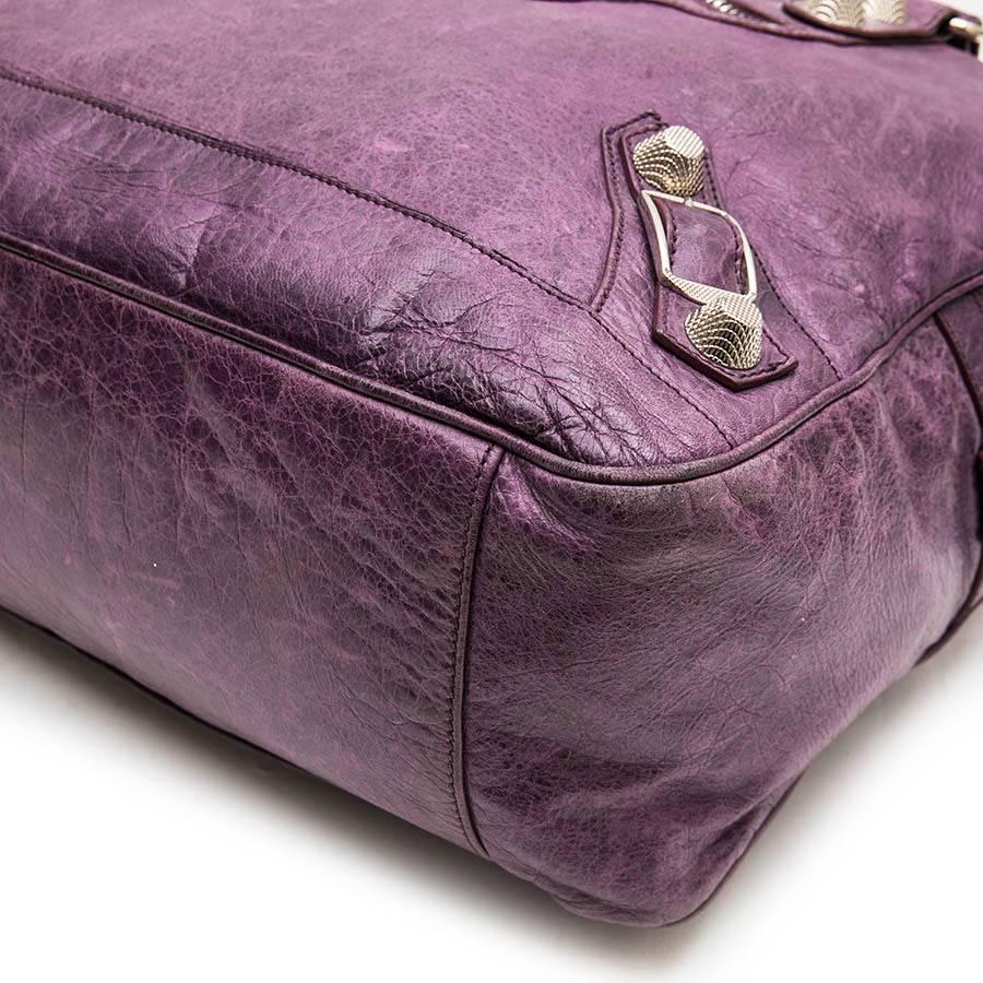 Women's Balenciaga Bag in Purple Aged Leather