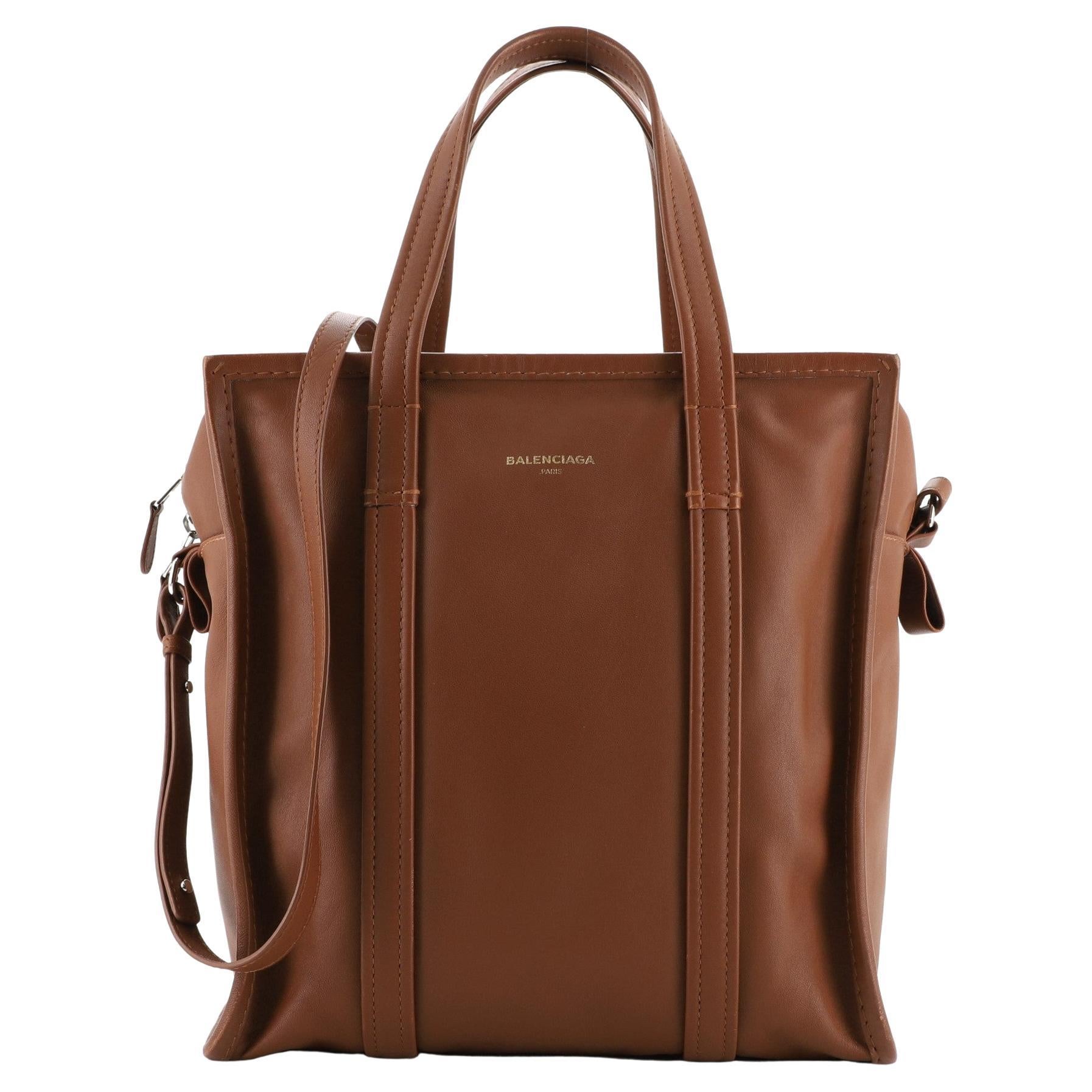 balenciaga paper bag leather