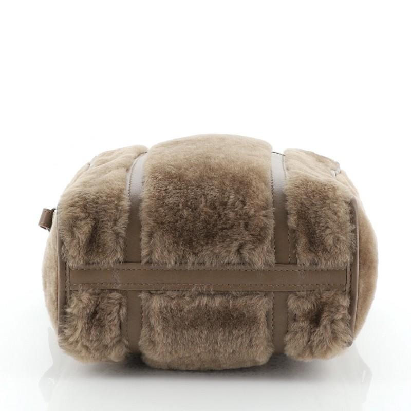 Balenciaga Bazar Convertible Tote Shearling XS In Good Condition In NY, NY