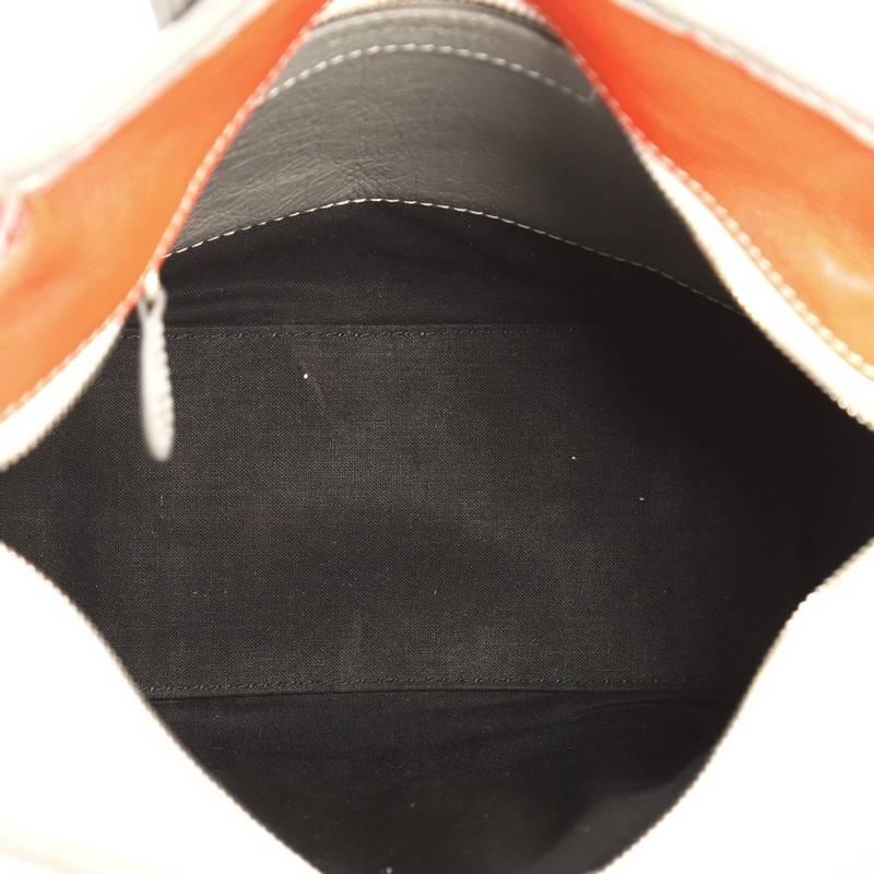 Balenciaga Bazar Convertible Tote Striped Leather XS 3