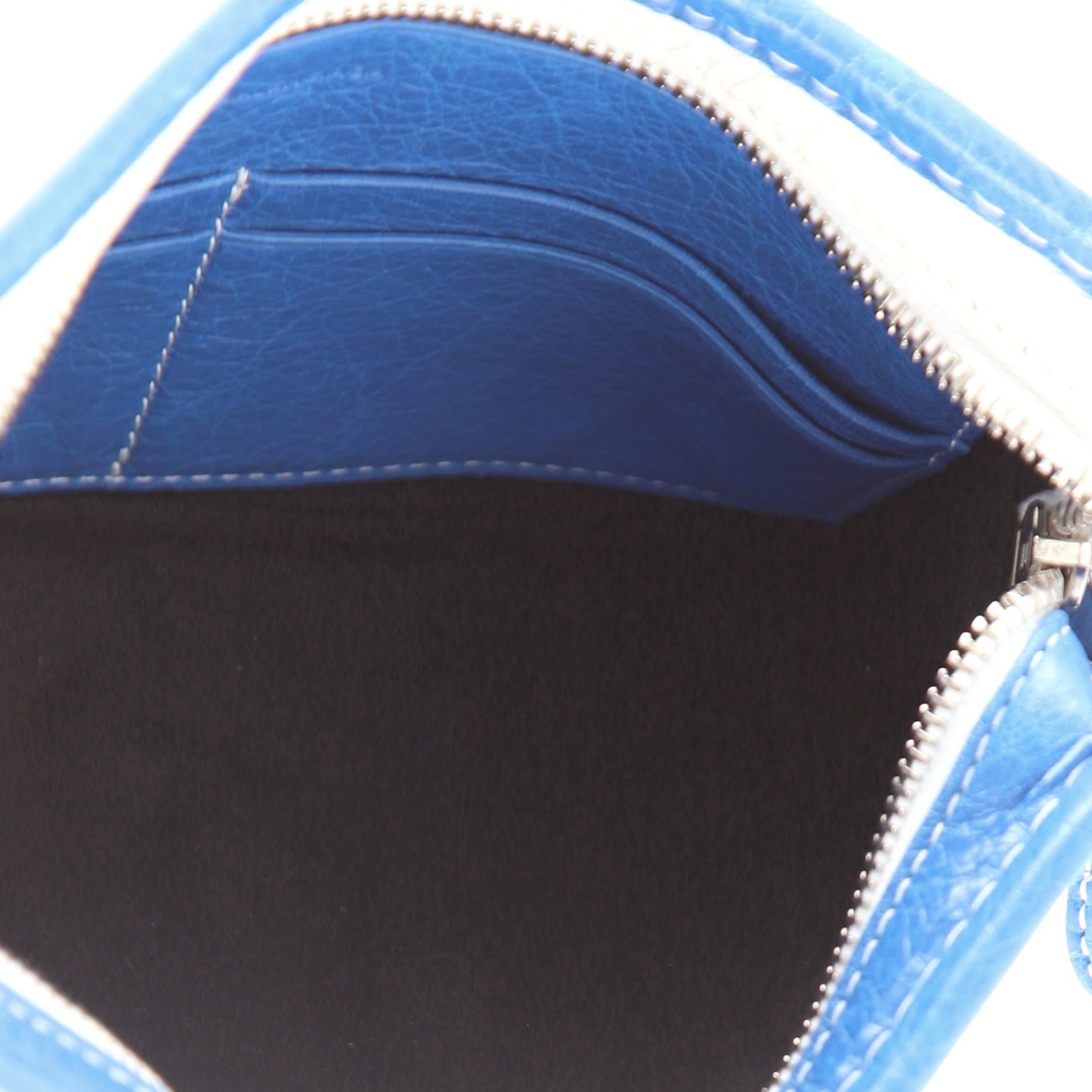Balenciaga Bazar Crossbody Bag Striped Leather In Good Condition In NY, NY