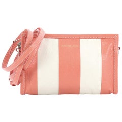 Balenciaga Bazar Crossbody Bag Striped Leather,