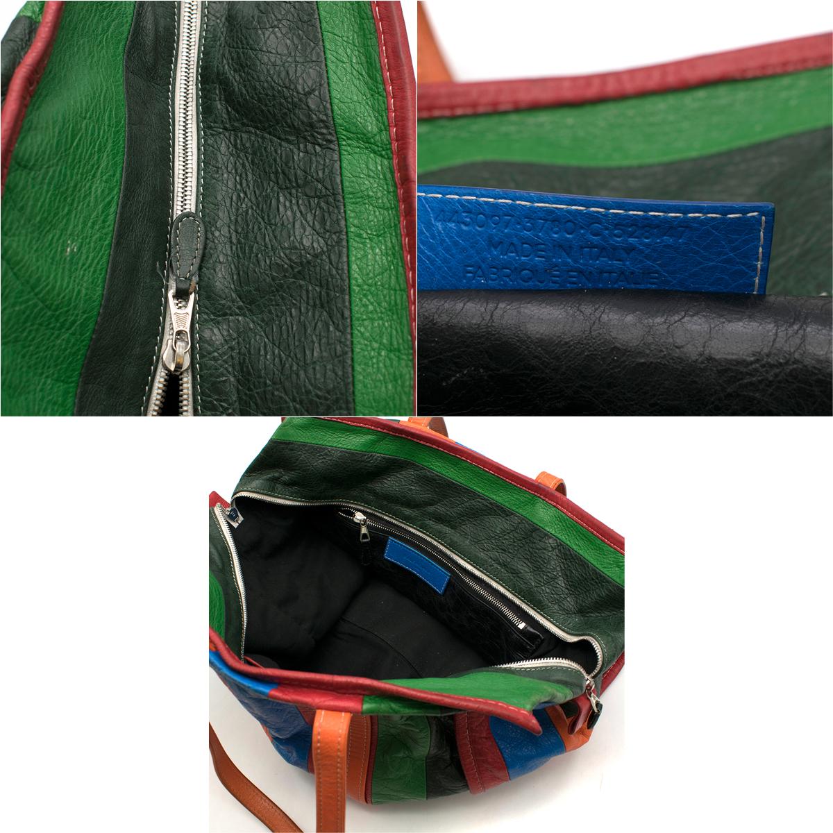 Balenciaga Bazar Leather Shopper Tote Bag 2