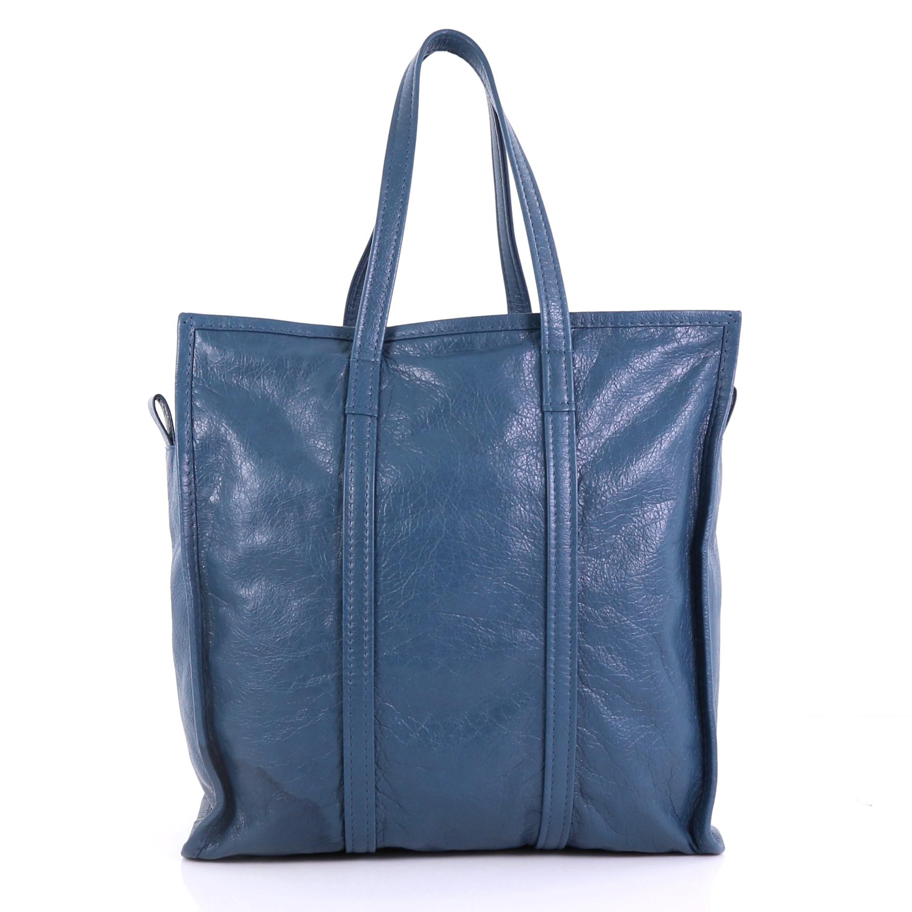 Balenciaga Bazar Tote Leather Medium In Fair Condition In NY, NY