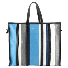 Balenciaga  Bazar Tote Striped Leather Large