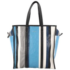 Balenciaga Bazar Tote Striped Leather Medium