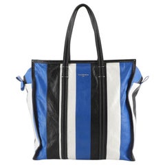 Balenciaga Bazar Tote Striped Leather Medium