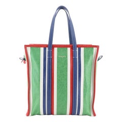 Balenciaga Bazar Tote Striped Leather Medium