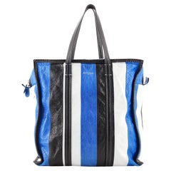 Balenciaga Bazar Tote Striped Leather Medium