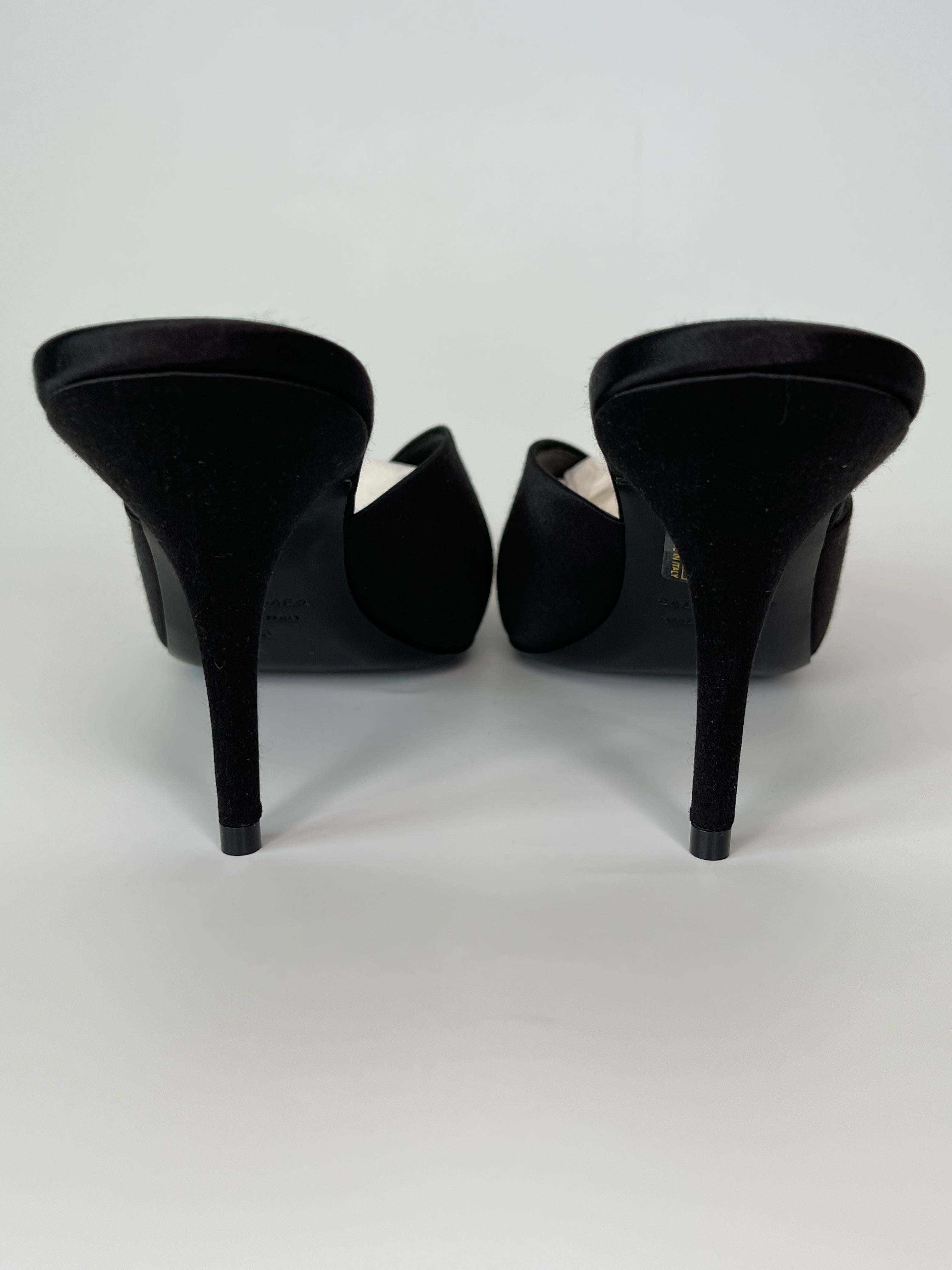 black balenciaga heels