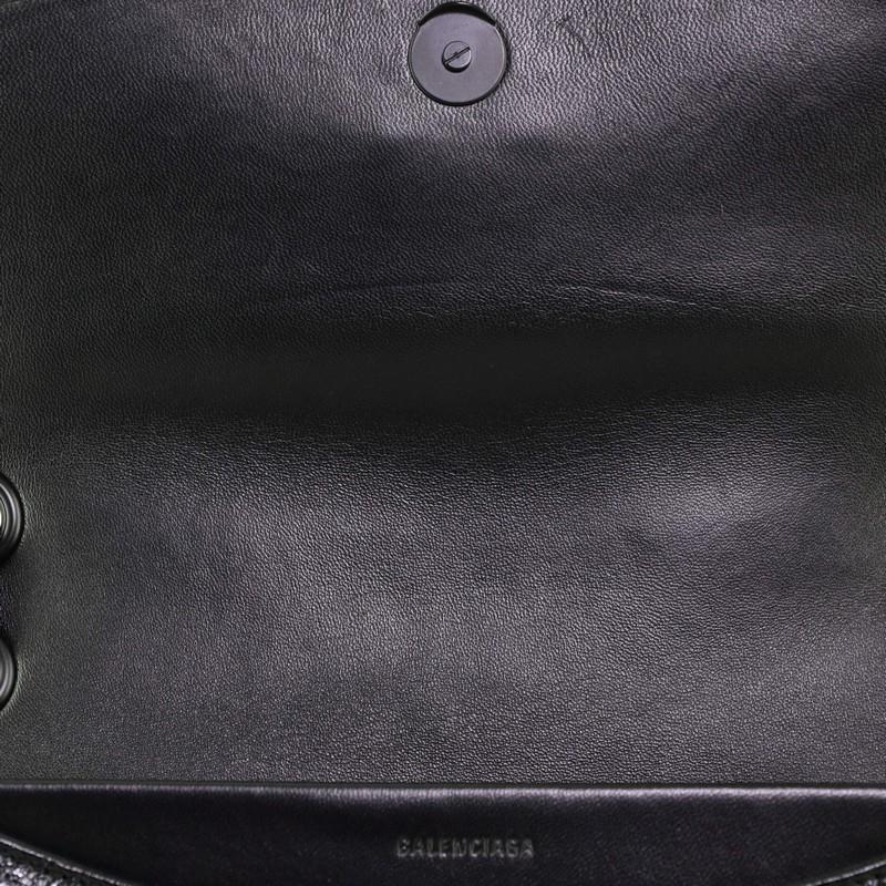 Balenciaga BB Chain Round Shoulder Bag Embossed Leather Medium 3