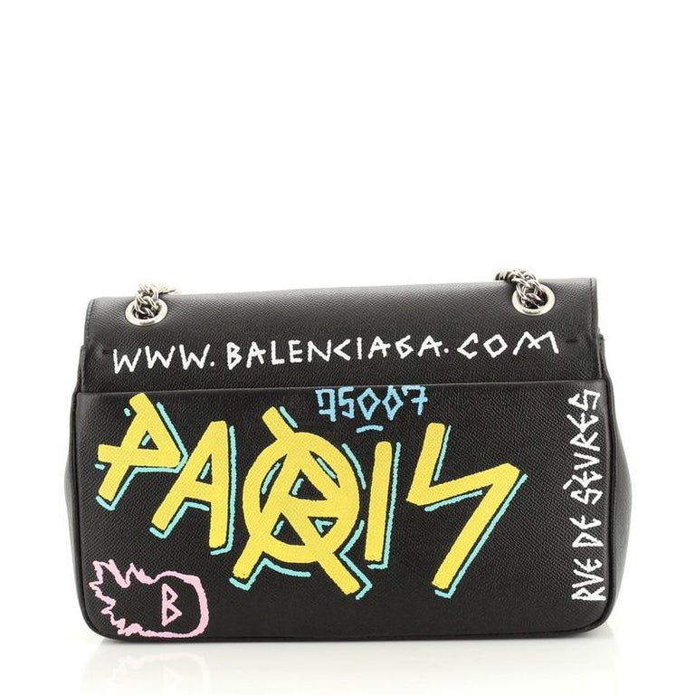 Balenciaga BB Graffiti Chain Shoulder Bag Leather Medium at 1stDibs  chain  graffiti mens bag, chain graffiti bag, balenciaga graffiti bag