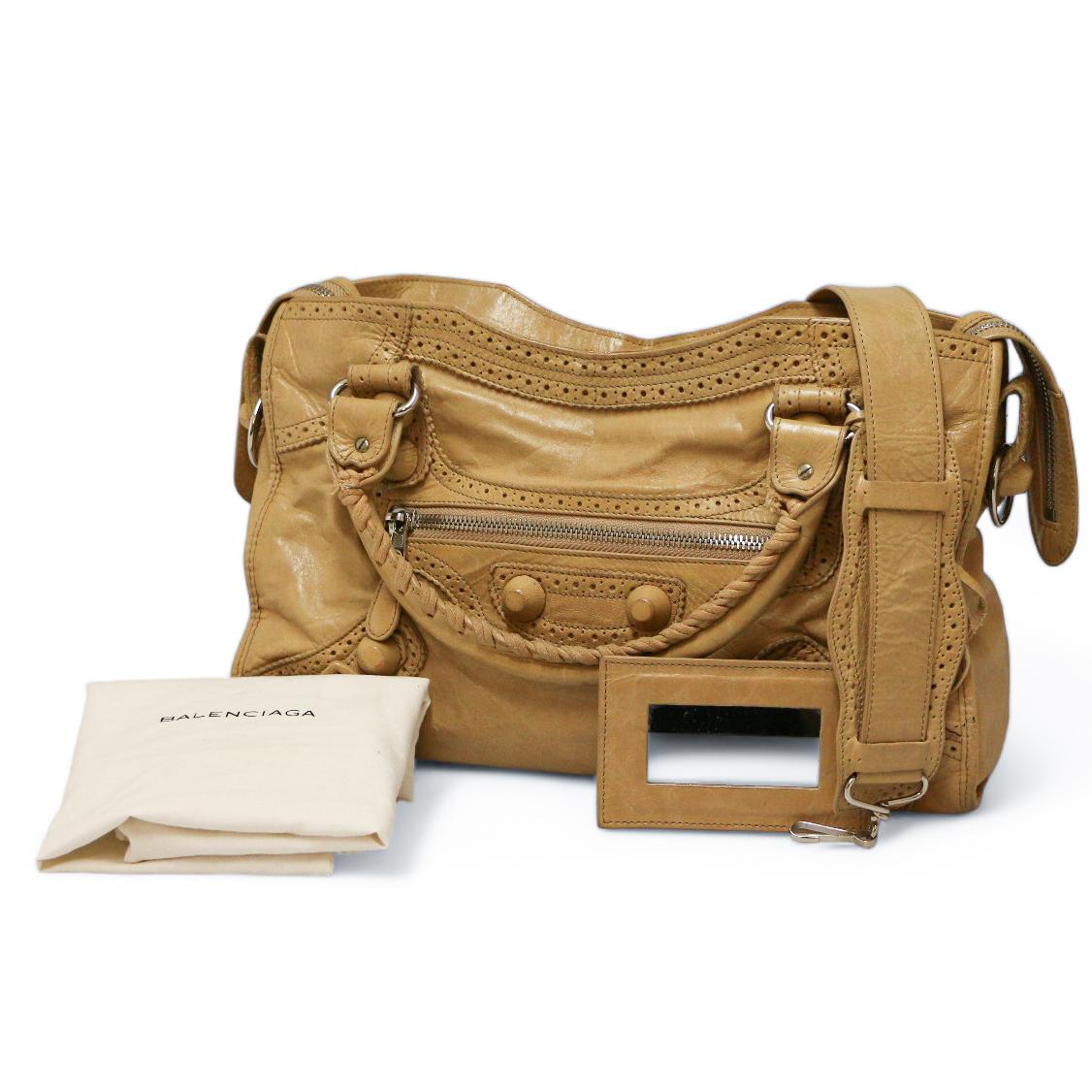 Balenciaga Beige City Bag For Sale 7