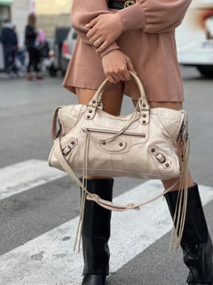Balenciaga Beige Leather City Bag