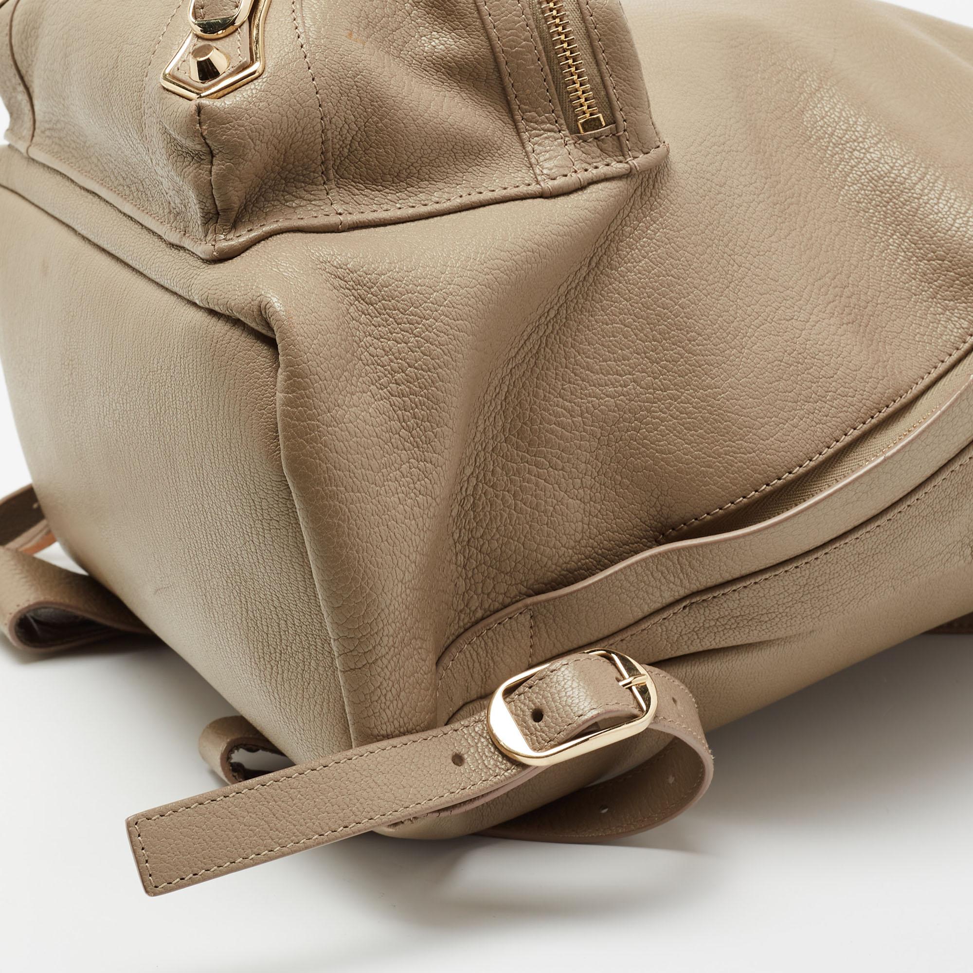 Balenciaga Beige Leather Classic Backpack 1