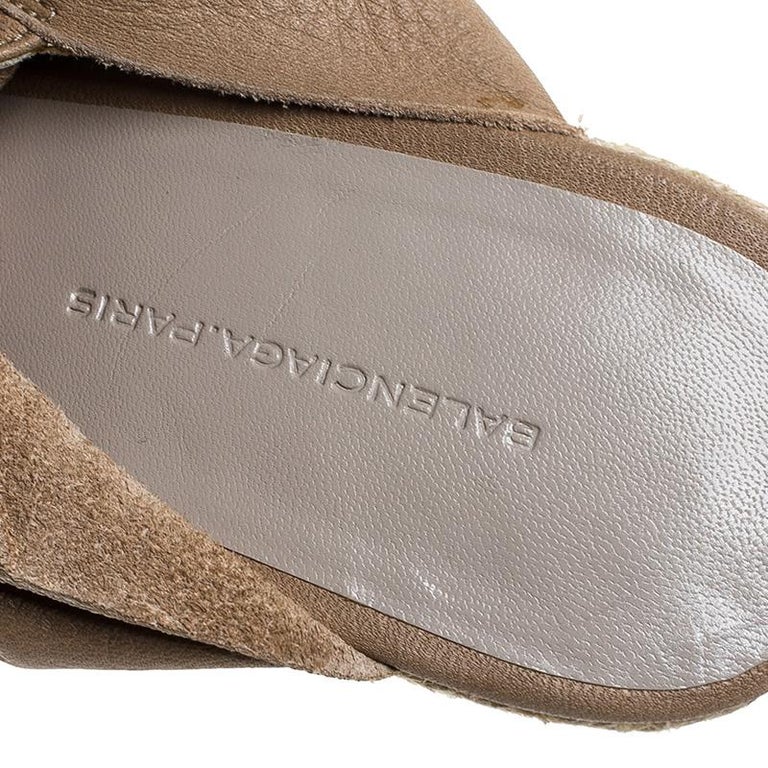 Balenciaga Beige Leather Espadrilles Wedges Platform Sandals Size 39 at  1stDibs | balenciaga espadrille sandals, balenciaga wedge shoes, balenciaga  wedges