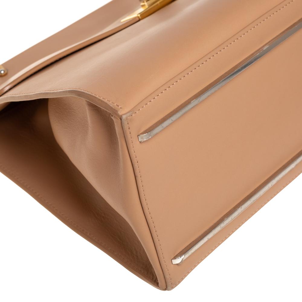 Balenciaga Beige Leather Le Dix Cartable Top Handle Bag 7