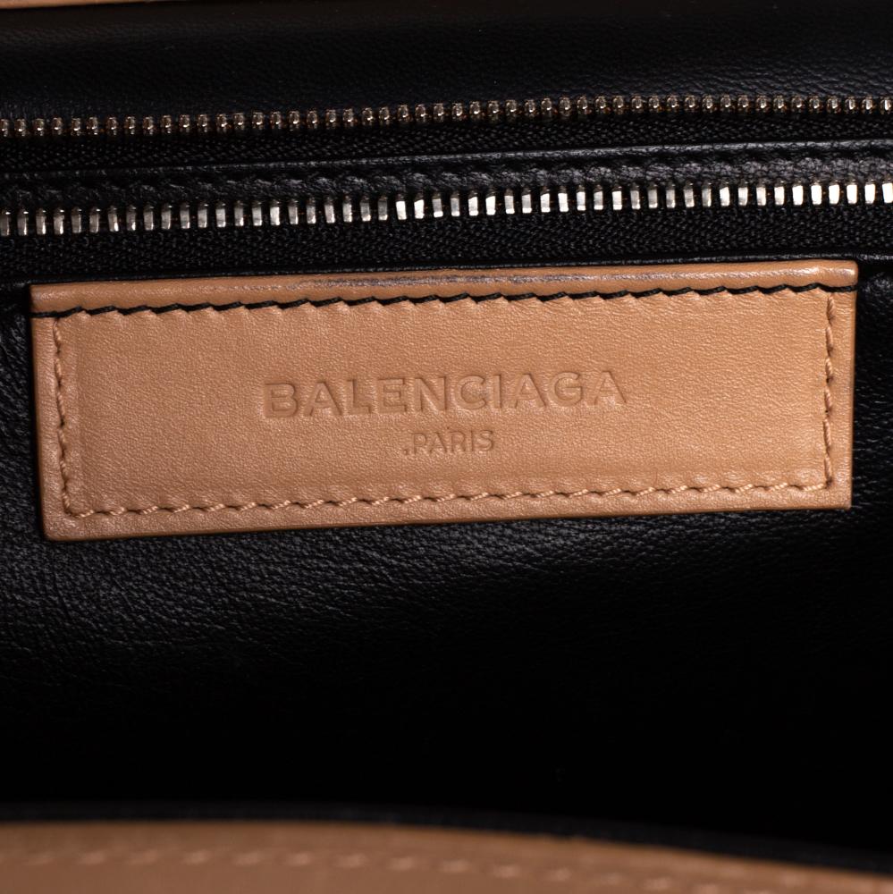 Balenciaga Beige Leather Le Dix Cartable Top Handle Bag 2